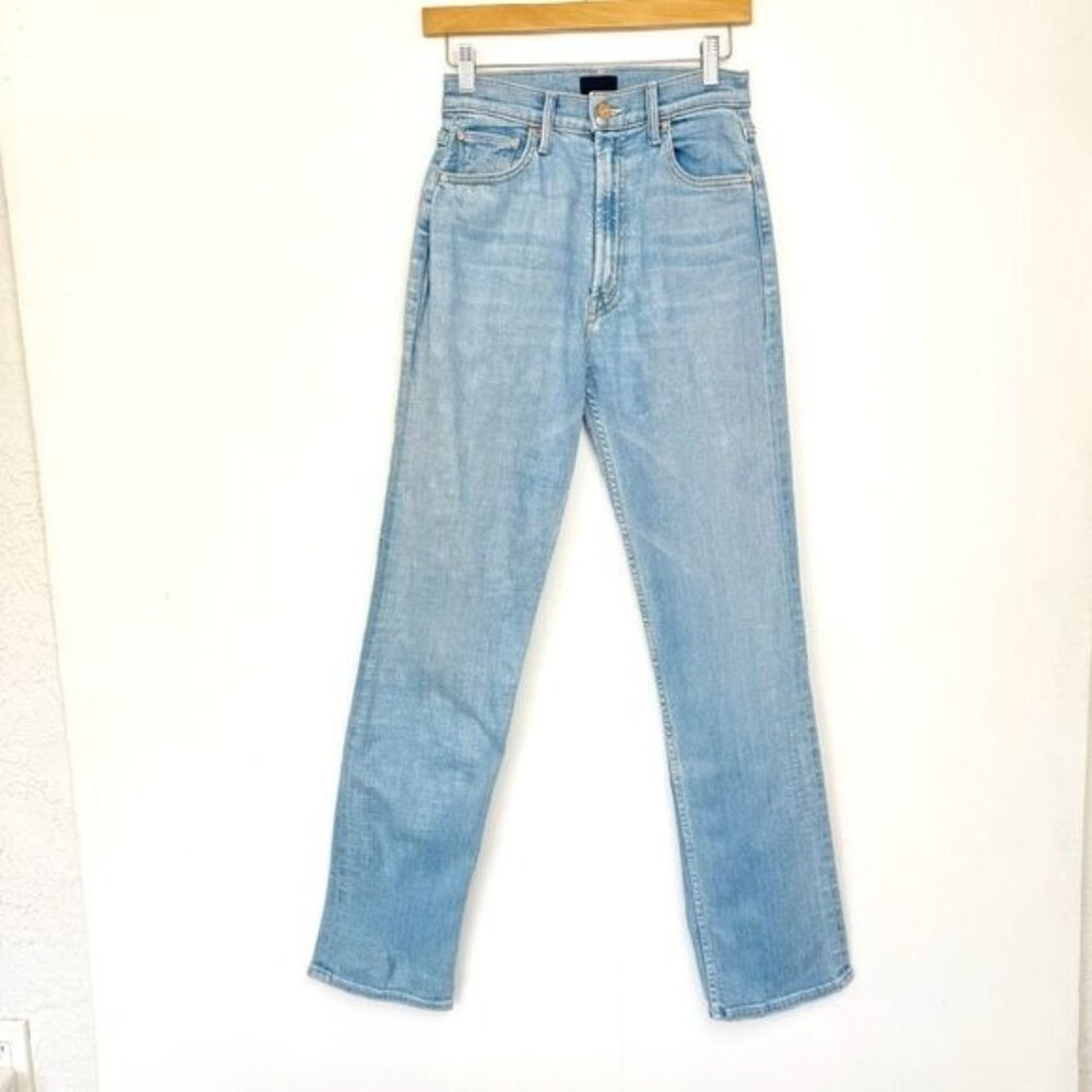 Mother The Rider Skimp High-Rise Straight Jeans in High-Life Size 26